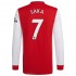 Camisola Arsenal Bukayo Saka 7 Equipamento Primeiro 2021-2022 Manga Comprida